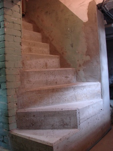 gegossene Treppe